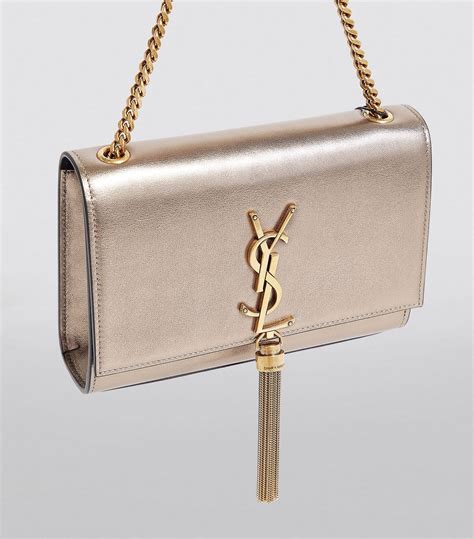 ysl tas goud|KATE TASSEL SMALL IN METALLIC LEATHER .